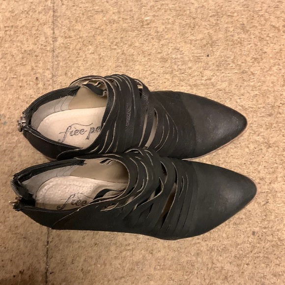 Free People Lost Valley Black Ankle Boots Women - Picture 1 of 7